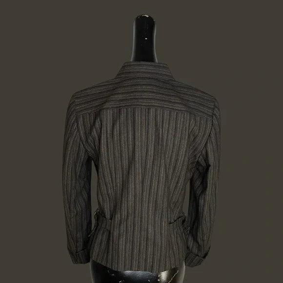 Akris Punto Black Pinstripe Blazer - Picture 4 of 15